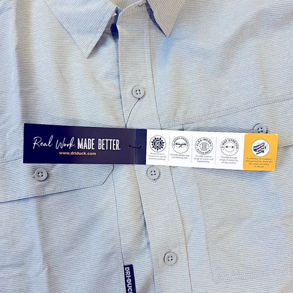 DRI DUCK-Men’s Crossroad Woven Shirt-NWT!! - Picture 3 of 5
